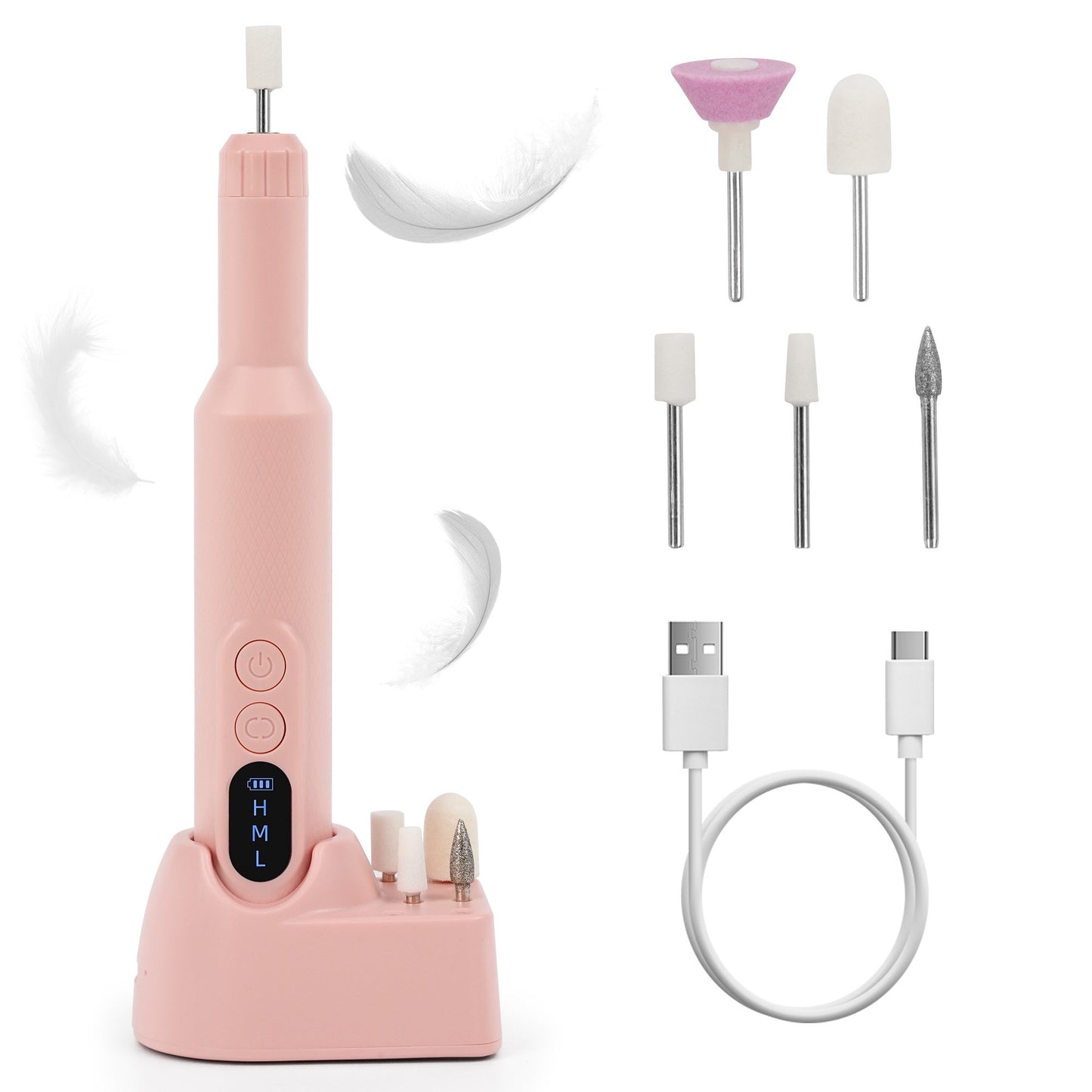 7MAGIC Portable Electric Nail Drill Pink