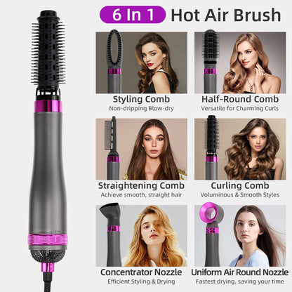 6 in 1 Hair Dryer Brush