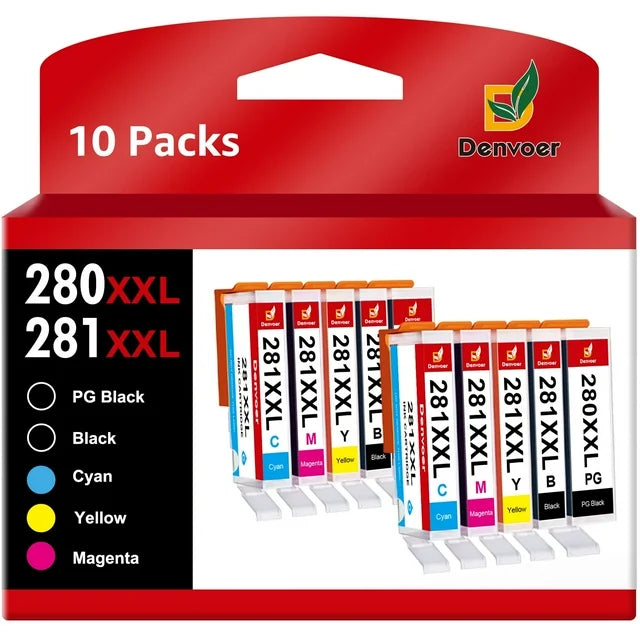 280XXL 281XXL Ink Cartridge for Canon(10-Pack)