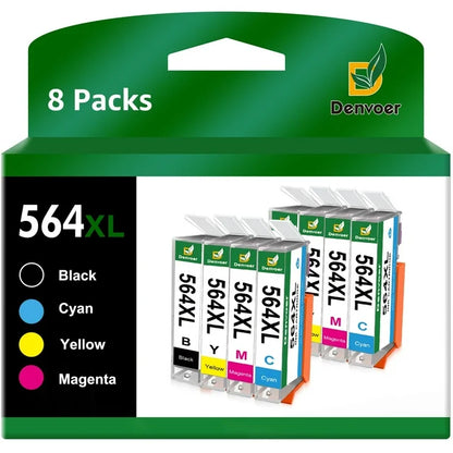 564XL Ink Cartridges Replacement for 564 XL Combo Pack(2BK/2C/2M/2Y)