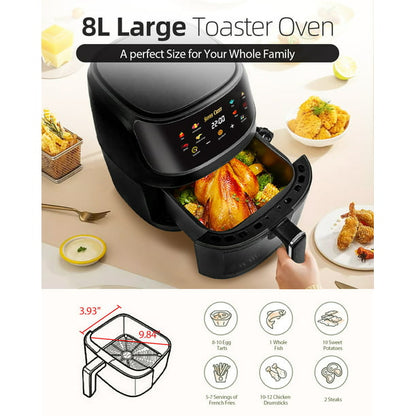 8.5 Quart Hot Air Fryer Oven-Black