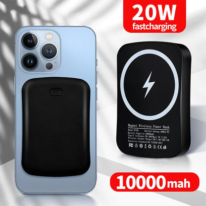 Slim 10000mAh Magnetic Wireless Power Bank