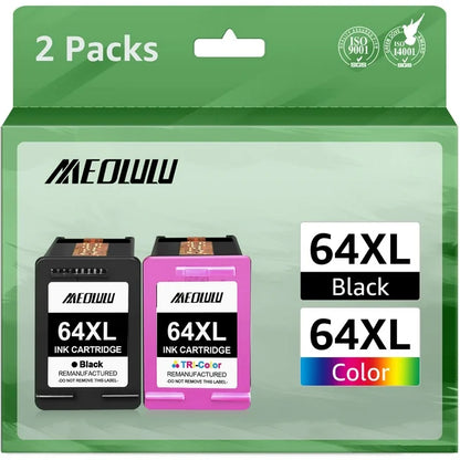 64 Ink Cartridge Compatible for HP Ink 64 HP 64XL-2 pack