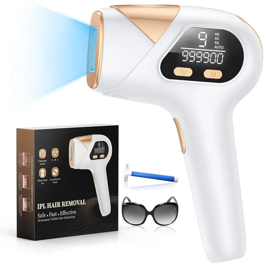 Laser Hair Removal, IPL Hair Removal for Women and Men, Flashes Hair Remover for Face, Armpits, Arms, Bikini Line, Legs