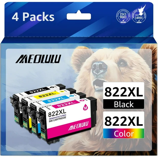 822XL Ink for Epson 822XL Ink Cartridges for Epson（4 Pack）