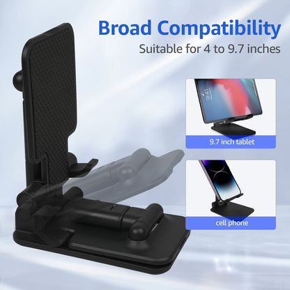 Adjustable Cell Phone Desktop Holder-Black