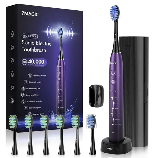 Electric Toothbrush for Adults, Purple