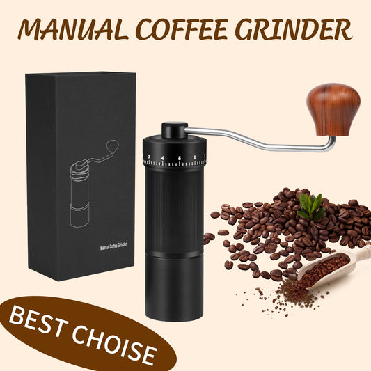 Manual Coffee Grinder,Aluminum Alloy Manual Coffee Bean