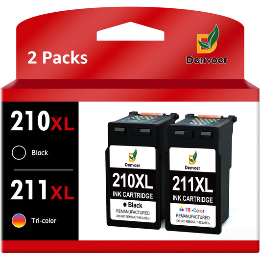 PG-210XL/CL-211XL Ink Cartridges Compatible for Canon(2 Pack)