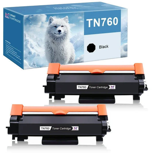 TN760 TN730 Toner Replacement (Black,2 Pack)