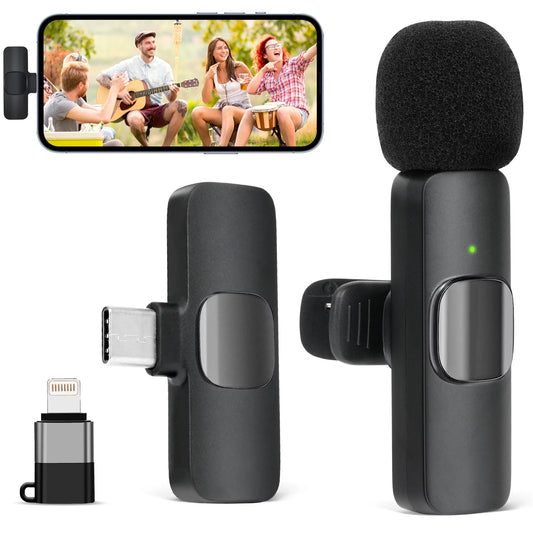 Wireless Microphone for Android/Laptop/iPhone/iPad