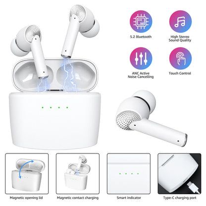 J8 Wireless Earbuds Clearance - White