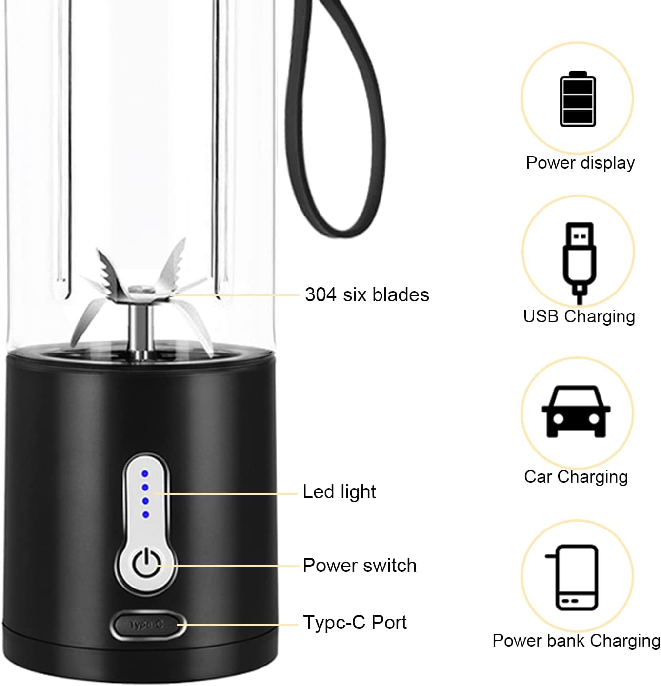 Portable Blender for Shakes and Smoothies