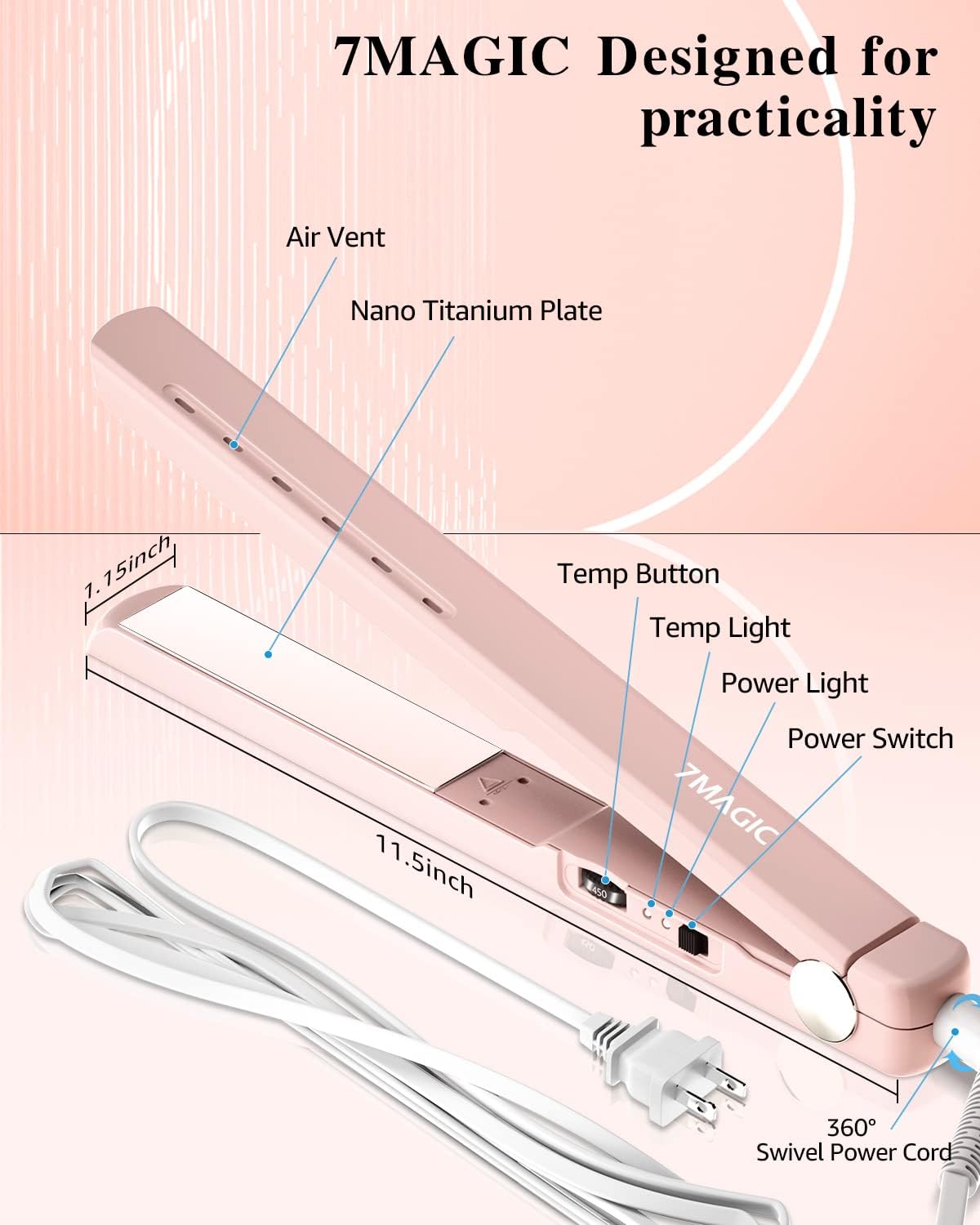 Nano Titanium Hair Straightener