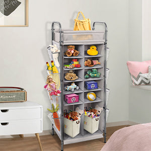 Shoe Rack, Vertical Narrow Shoe Rack, Holds up to 20 Pairs Shoes Stand Tower Rack