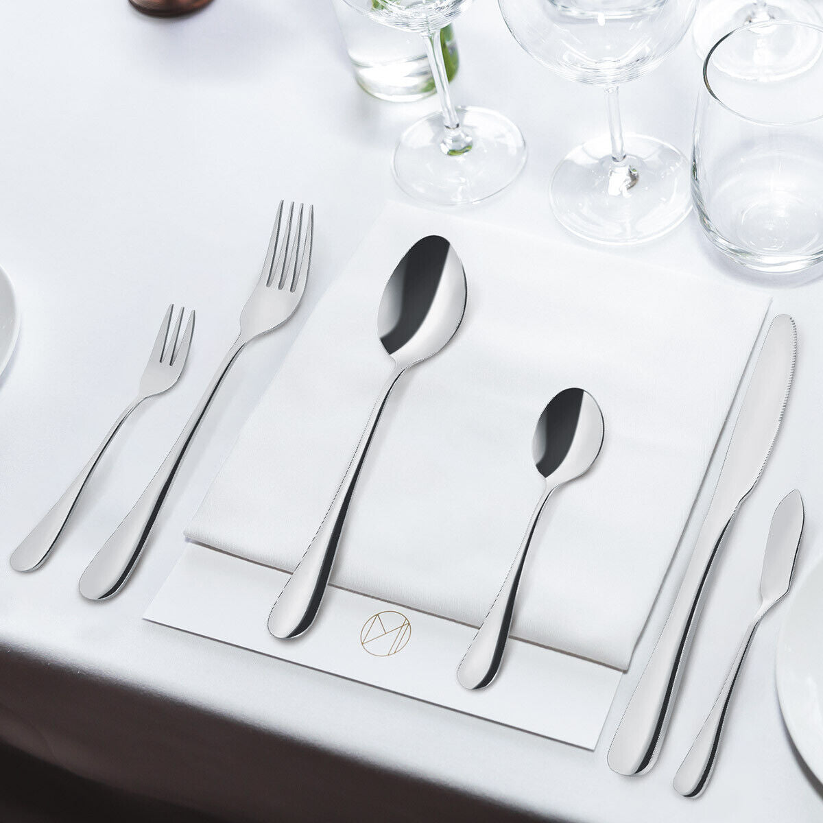 5x 24 Pieces Silverware Set