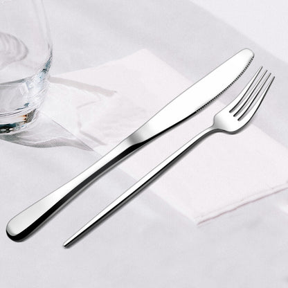 5x 5 Pieces Silver Silverware Set