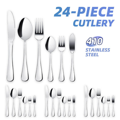 5x 24 Pieces Silverware Set