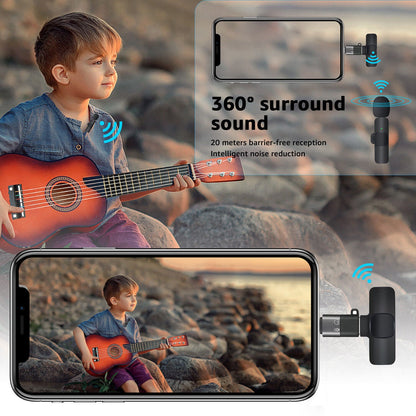 Lavalier Mini Wireless Microphone - for iPhone